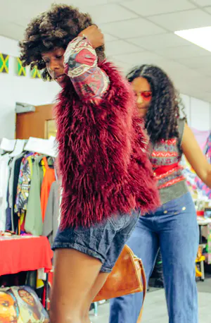 Dudley young people of black ethnicity worked together to put on a Fashion Talent and History show to celebrate Black heritage and fashion for Jamaican Independence day 2021. This show took place at the African Caribbean Centre in Dudley.    - 1970e.jpg