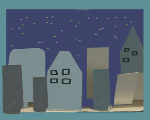 My gift focused on the issue that I found most prevalent in my research, which was the lack of nightlife and social entertainment on Dudley High Street. I created an abstract storyboard that highlights the gap on the High Street. This model can be packed away and used at different events. It can also be used as a puppet show. People can add their own contributions to the High Street. The storyboard was made out of recycled materials. This puts emphasis on looking after our environment. - 1_w3lK5el8DC8i3SnDFOb-qg.png